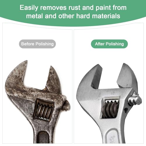 M METERXITY Pack of 3 Whetstones with Attachment 1/4 Inch (6 mm) Shaft Aluminum Oxide Polishing Sanding Bits for Rotary Tools 0 63 Inch (16 mm) Diameter 80 Grit Tip [Grey] 16mm