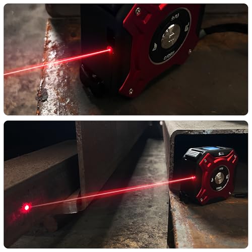SUNHAIXIA 2-in-1 laser tape measure with level, 131ft/40M measuring range