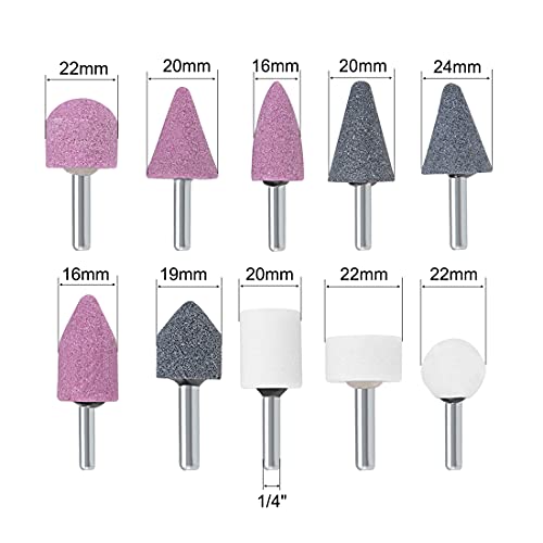 sourcing map 1/4 Inch Shank Set of 10 | Abrasive with for drill
