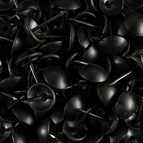 250-piece decotacks 3/8-inch upholstery tacks and decorative furniture pins in matte black期特码