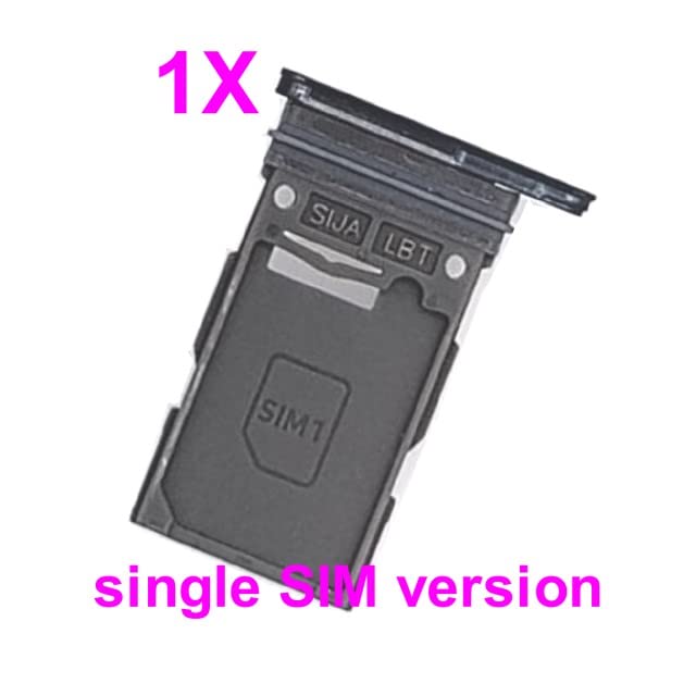 [Australia - AusPower] - Replacement Single SIM Card Tray for Samsung Galaxy S22 S901U S901U1 / S22 Plus S906U S906U1 (Phantom Black) 