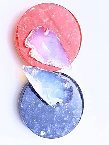 White Opalite arrowheads (20 PCS) - Handmade Opalite Crystal Stone for Healing & Well Being - Agate Arrowhead Necklace, Jewelry Making & Gifting - Natural Indian Flint Small Arrowheads Opal White Opalite arrowheads (20 PCS)
