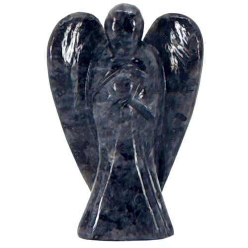 Nelson Creations 2 Inch Larvikite Guardian Angel Figurine