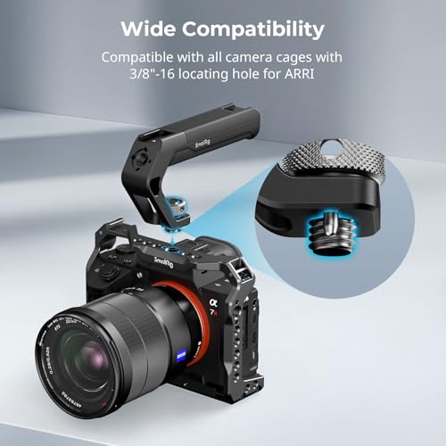 SMALLRIG Camera Cage Only for Sony Alpha 7S III / A7S III / A7SIII / A7S3 and Lightweight Top Handle with 3/8"-16 Locating Pins for ARRI