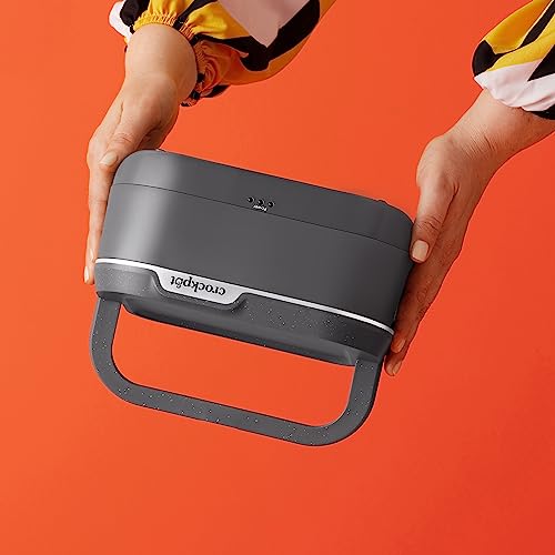 Crock-Pot 28-Ounce Mini Electric Heated Lunch Box, Portable Food Warmer, Perfect for Travel, Car, On-the-Go, Keeps Food Warm, Spill-Free, Dishwasher-Safe, Ideal Gift for Men and Women, Gray 3.5 Cups