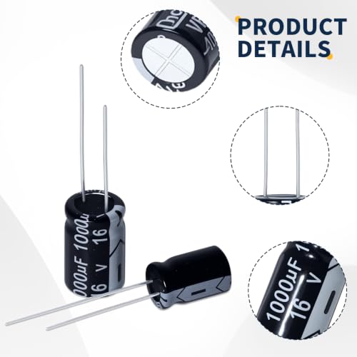24 Value 630 Pieces Elko Capacitor Set 0.1uF to 1000uF Elkos Capacitors Assortment 10V 16V 25V 50V Aluminium Electrolytic Capacitors Electrolytic Capacitor Kit