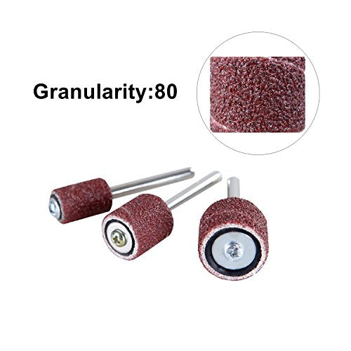 Sanding Accessories Drum Sander, Drum Grinding (Pack of 132) Perfect Set with Sanding Belt Covers and Rubber Drums