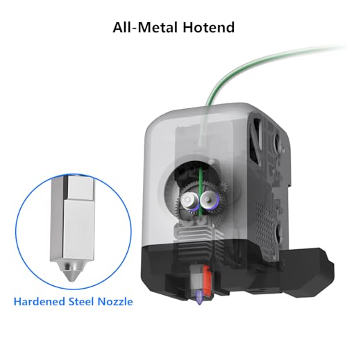 2PCS 0.2mm X1 X1C Hotend, Upgraded All-Metal Hardened Steel Nozzle Hotend Pre-assembled with 24V 48W Ceramic Heater & High-Temp Sensor Thermistor Replacement Hot end for Bambu Lab X1/X1C 3D Printers 2