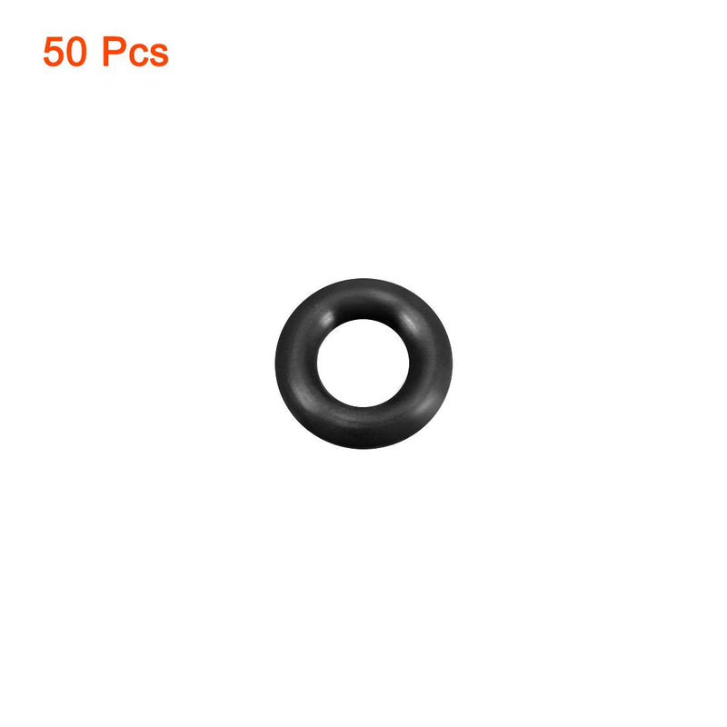 [Australia - AusPower] - uxcell Nitrile Rubber O-Rings 5.5mm OD 2.5mm ID 1.5mm Width, Metric Sealing Gasket for Automotive Machine Plumbing, Pack of 50 2.5mmx5.5mmx1.5mm 