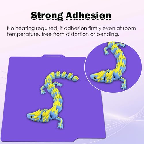 Cool Building Plate for Bambu Lab P2S/X2D/A1/P1S/P1P without Heating without Adhesive 257.5 x 257.5 mm Purple Smooth PEI Plate on Both Sides for Low Temperatures Flexible Spring Steel Plate Removable für Bambu Lab P2S/A1/X2D/P1S/P1P
