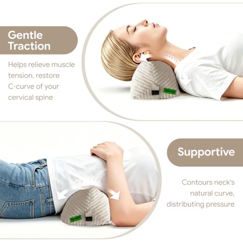 Neck Support Recliner Pillow for Recliner Chair, Soft Head Pillow for Couch Sofa for Pain Relieve (Beige) Beige Wedge