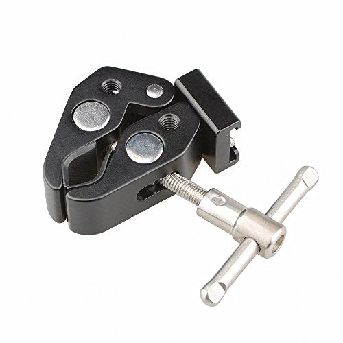 CAMVATE Super Clamp with Cold Shoe Mount for Camera Flash Light Accessorie