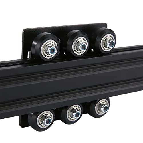 1-Pack Assembled 2040 V Gantry Plate Kit with 6pcs V Solid POM Wheels Only Compatible with 2040 4040 Series V Slot Aluminum Extrusion Profiles Linear Rail 3D Printer CNC Machine