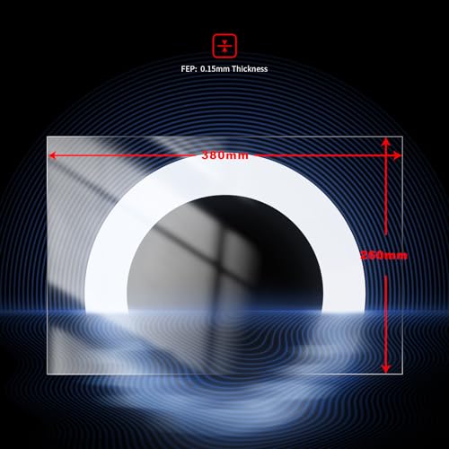 380x260x0.15mm FEP Film for ELEGOO Jupiter,for ANYCUBIC Photon M3 Max 6PCS 380x260x0.15mm