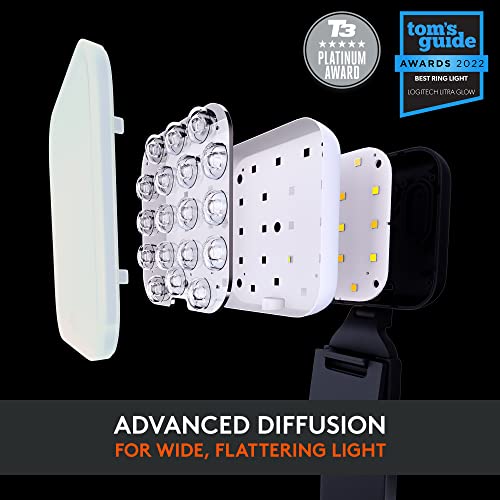 Logitech for Creators Litra Glow Premium LED Streaming Light - Graphite 3.6" x 3.6" x 1.1"