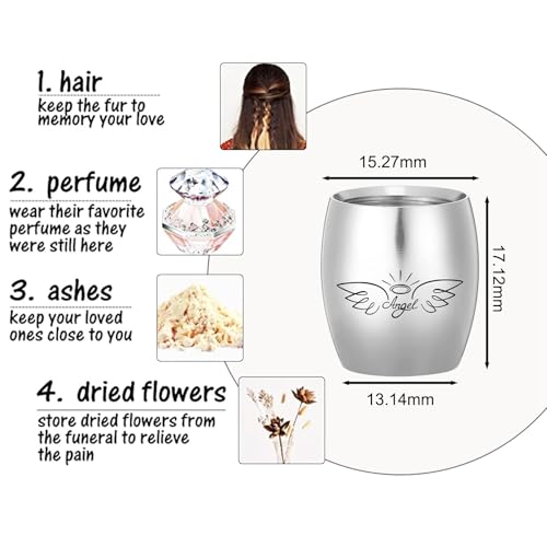 1pcs Mini Stainless Steel Cremation Urns Style 1