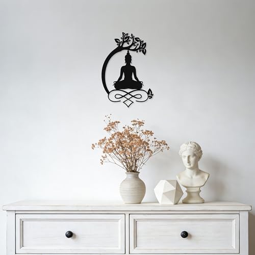 LumDecor Tree of Life Buddha Metal Wall Art Buddha Life Tree - 001