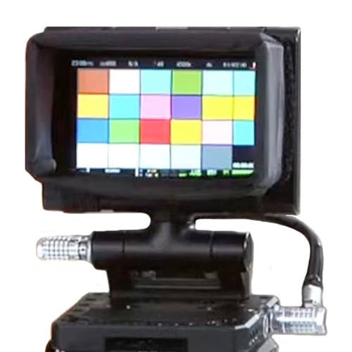 7 Inch Monitor Hood/Sunshade, Foldable and Portable Universal Fit Shade with Elastic Belt, for FEELWORD FW703, FW759, LUT7, T7 7″