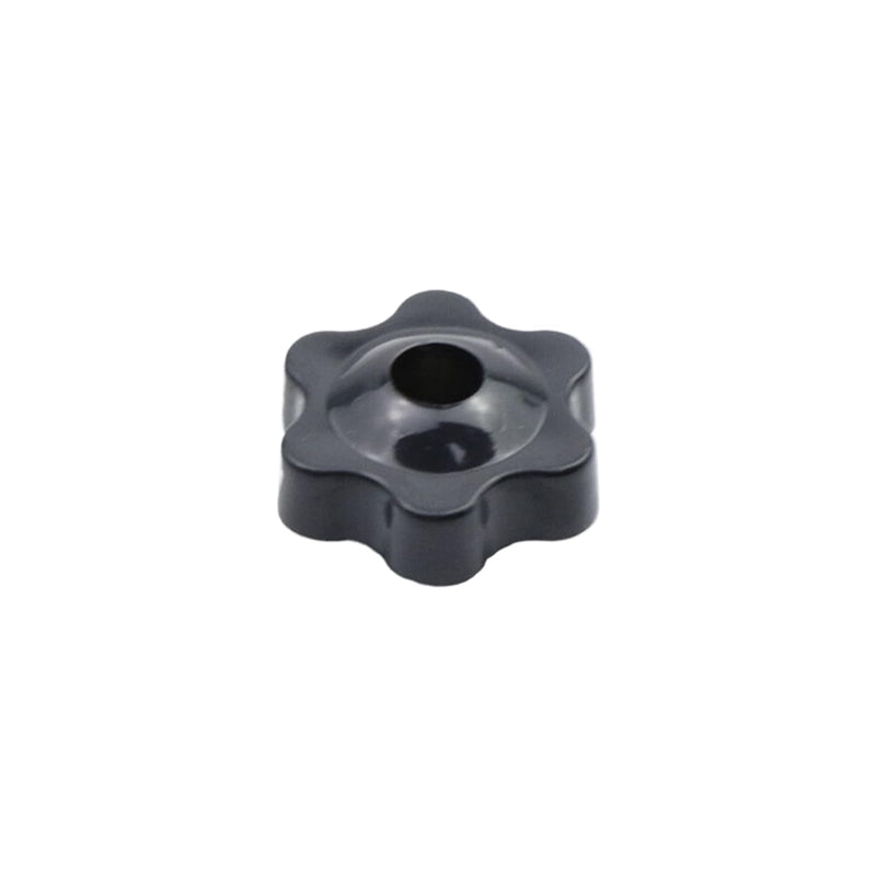 [Australia - AusPower] - Antrader M6 Star Knob Clamping Handle Nut,10Pcs Thru Hole Star Knobs Nuts Screw Knurled Clamping Nut Knob Black Plastic Handle Clamping Knobs 25#M6 