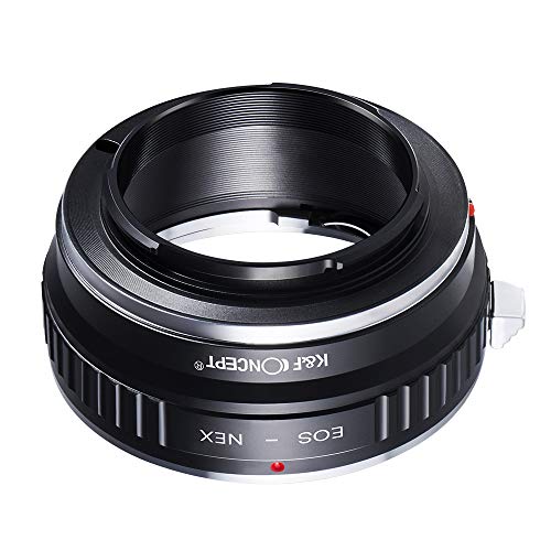 K&F Concept EF EF-S to E Mount Adapter, Manual Focus Lens Mount Adapter Compatible with Canon EOS Lens to Sony Alpha Nex E-Mount Camera Body