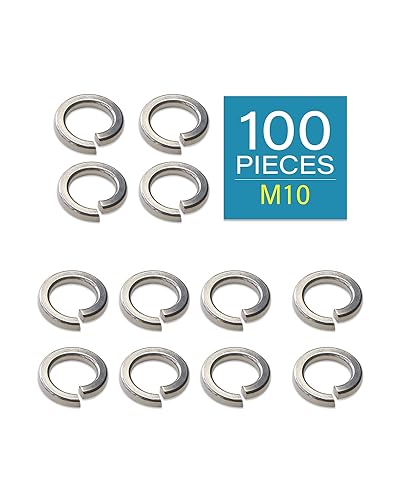 IMScrews M10 304 stainless steel spring lock washers, pack of 100