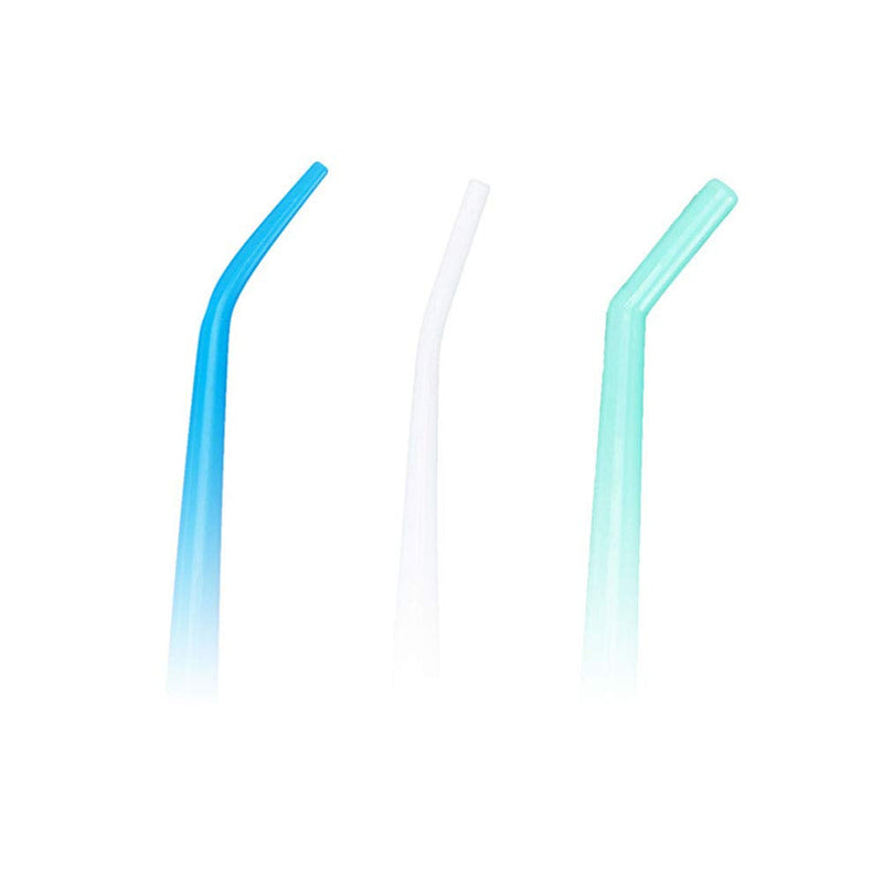 [Australia - AusPower] - Healifty 25pcs Disposable Surgical Suction Tips Dental Surgical Aspirator Suction Tubes Dental Saliva Ejector Dental Materials (Blue) 