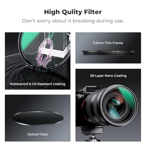 K&F CONCEPT 67mm ND64 ND Lens Filter (6-Stop Fixed Neutral Density Filter)