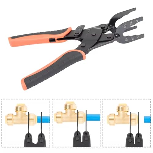 Pneumatic Connector Separator Pliers for Easy Removal of Connectors, 1/2 Inch 3/4 Inch 1, Removal Tool for Copper, PEX and CPVC