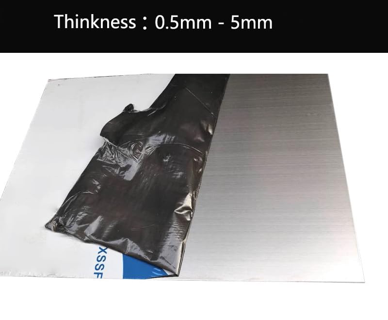 304 Stainless Steel Sheets, 2pcs 304S Stainless Plates 0.12" x 8" x 8", Thickness 0.12"/3mm, W*L=8" x 8"/200x200mm. Width*Length=8inch/200mm * 8inch/200mm Thickness:0.12inch/3mm