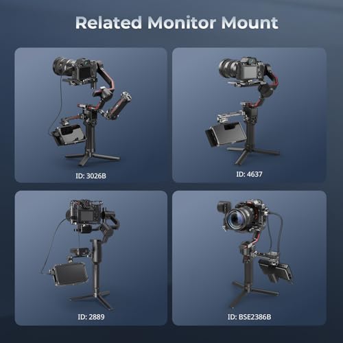 SmallRig Camera Monitor Mount w/Quick Release NATO Clamp, Cold Shoe Mount Classic