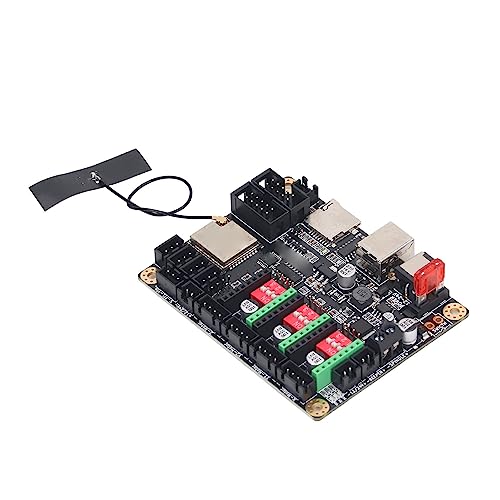 Laser Engraver Motherboard, Functional 520KByte RAM Built-in WiFi 32bit 8192KBytes Flash Support LCD Laser Engraver Control Board for DIY (Mainboard)