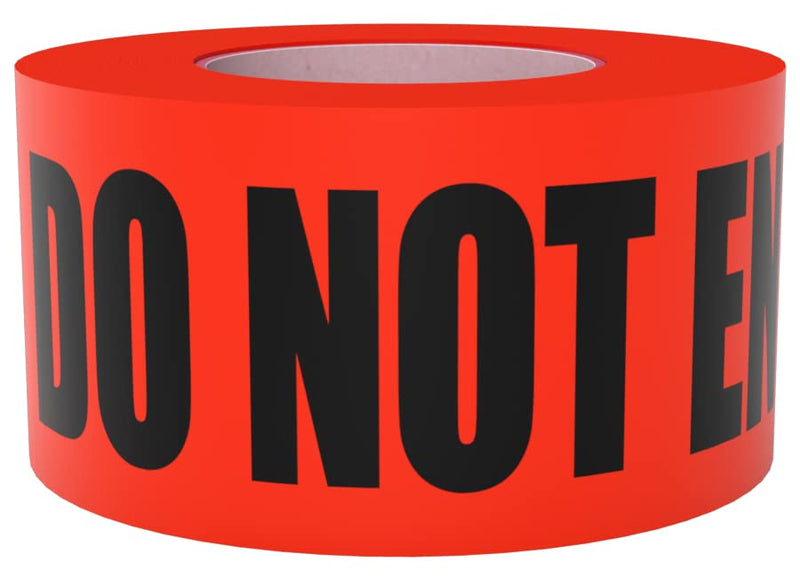 Danger Do Not Enter & Yellow Caution Do Not Enter Barricade Tape 3 inch X 1000 feet • 3 in. Wide for Maximum Readability • Tear Resistant Design