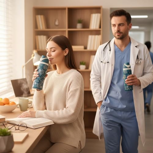 Nurse appreciation Gift for healthcare worker RN coffee mug Tumbler for RN Insulated tumbler Stethoscope water bottle (32oz Teal(71)-Floral Nurse 2.0(D37)) 32oz Teal(71)-Floral Nurse 2.0(D37)