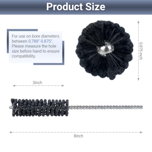 FIMXSD 320 grit silicon carbide cylinder hone with 7/8-inch ball hone flex shaft