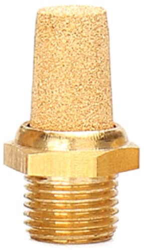 Pneumatic Silencer Made of Sintered Bronze 3/8 Inch Set of 3 Industrial Quality Pneumatic Silencers