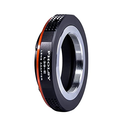 PHOLSY Lens Mount Adapter Manual Focus: Compatible with Leica L39 M39 LTM Lens to Sony E (NEX) Camera Body M39 to Sony E