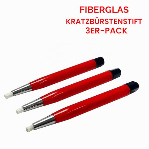 3 Pcs Fiberglass Scratch Brush Pen for Cleaning Jewelry, Watches, Coins, Electronic Applications, Rust and Corrosion Removal