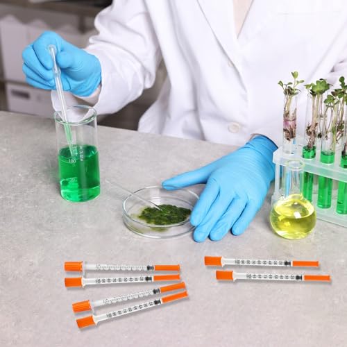 20 x 1ml/cc Plastic Tube, 29Gx13mm Multi-Purpose Measuring Tools | Clear scale plastic tube for refilling scientific laboratories, plant irrigation, individually packaged
