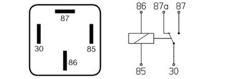 BOSCH 0332019157 Normal Open Mini Relay - 4 Pins, 12 V, 40 A - Single