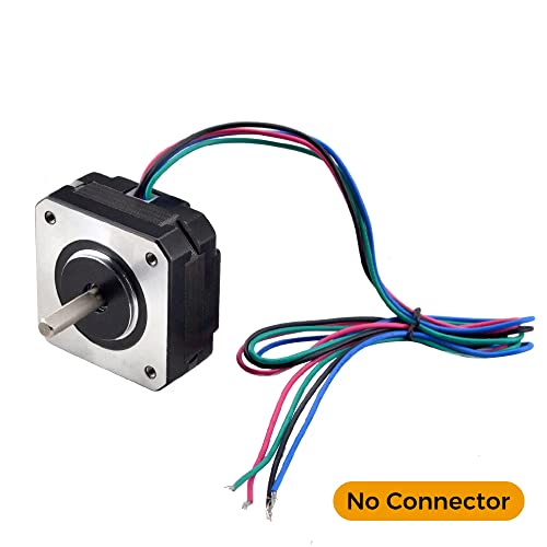 STEPPERONLINE Nema 17 Stepper Motor Bipolar 1A 13Ncm Stepper Motor 42 x 20 mm 4 Wires for Extruder 3D Printer CNC Robot