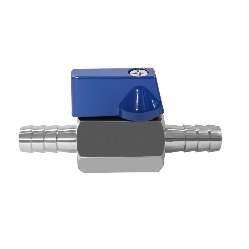[Australia - AusPower] - Beduan 3/8 Hose ID Barb Ball Valve 304 Stainless Steel Mini Shut Off Valve for Water Gas Fuel Drip Irrigation and Aquariums 3/8" Hose Barb 1 