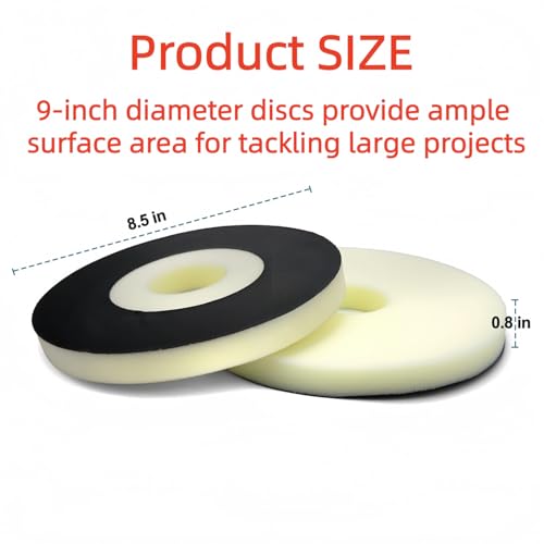 XHYdamile 9-inch drywall sander pad and backup sanding pads, 3-pack