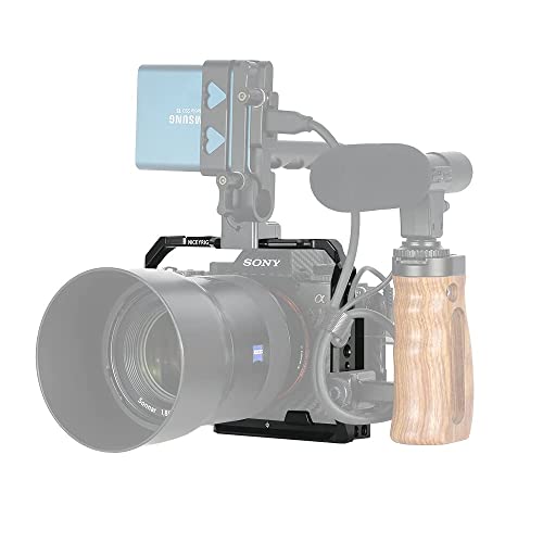 NICEYRIG Lightweight Full Cage for Sony Alpha 1, A7IV, A7RIV, A7SIII, A7RIII, A7III, A9, A9II Mirrorless Camera- 437