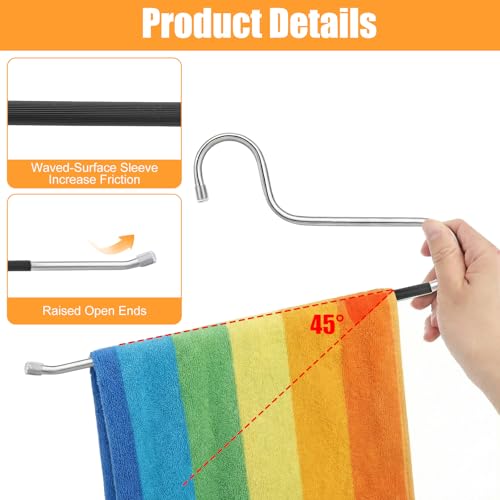 15 Pcs Extended Large Hangers, 14.2 Inch Quilt Hanger Heavy Duty Hangers for Quilts, Comforters, Table Cloths, Pants, Bedding, Drapery, Rugs