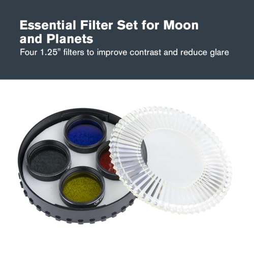 Celestron Lunar and Planetary Telescope Filter Set – Fits 1.25" Eyepieces Lunar and Planetary Filter Set, 1.25"