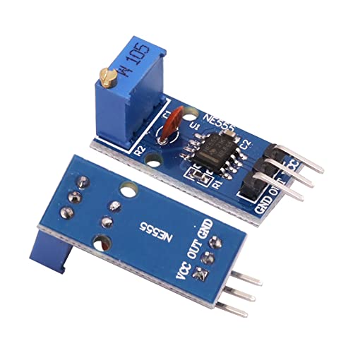 NE555 5-12V DC Adjustable Frequency Module Pulse Generator 5pcs