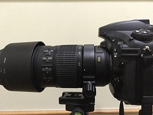 Haoge LMR-N372 Lens Collar Replacement Foot Tripod Mount Ring for Nikon AF-S NIKKOR 70-200mm f/4G ED VR and AF-S 300mm F/4E PF ED VR Lens Built-in Arca Type Quick Release Plate Replace Nikon RT-1