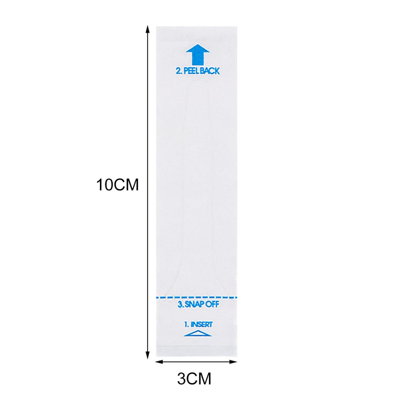 [Australia - AusPower] - 100 Pcs White Disposable Probe Covers for Digital Oral Thermometers Rectal Thermometer Sleeves Universal Probe Covers for Thermometer Safe and Sanitary and Healthy Easy to Use 