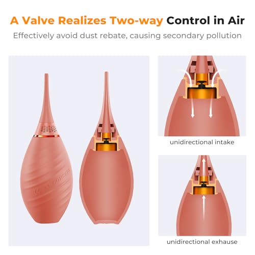 K&F CONCEPT Camera Air Blower, with Long Nozzle/Short Nozzle Switch Design