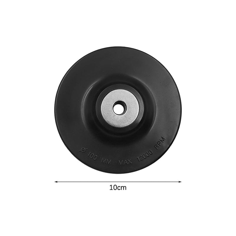 [Australia - AusPower] - Tiardey 4" 100mm Angle Grinder Backing Pad Rubber Backing Pad M10 Thread Grinding Disc Backing Pad Polishing Pad 